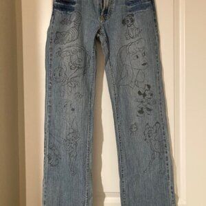 Vintage Disney Jeans Juniors Size 2 RARE!!